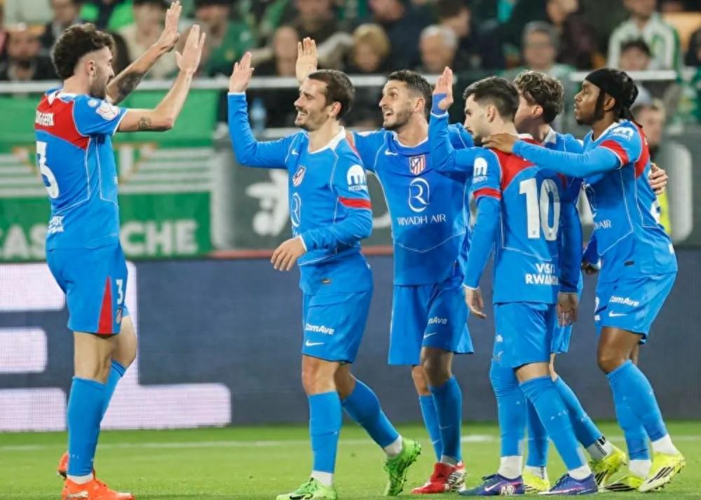 博鱼boyu-马竞5-0横扫贝蒂斯，创队史新纪录，佩莱格里尼耻辱离场