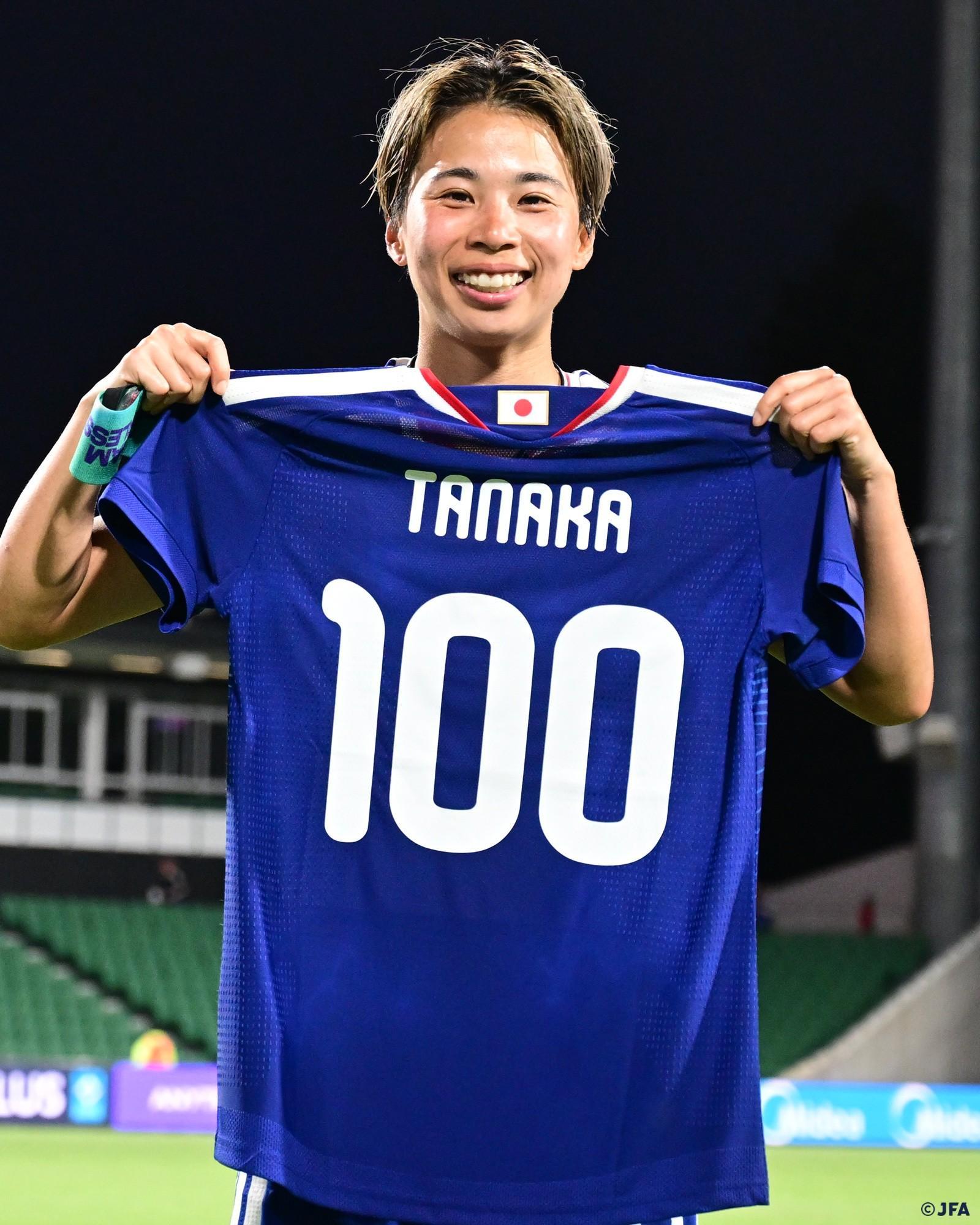 博鱼电竞中国-日本女足国脚田中美南达成国家队百场里程碑，共打进46球